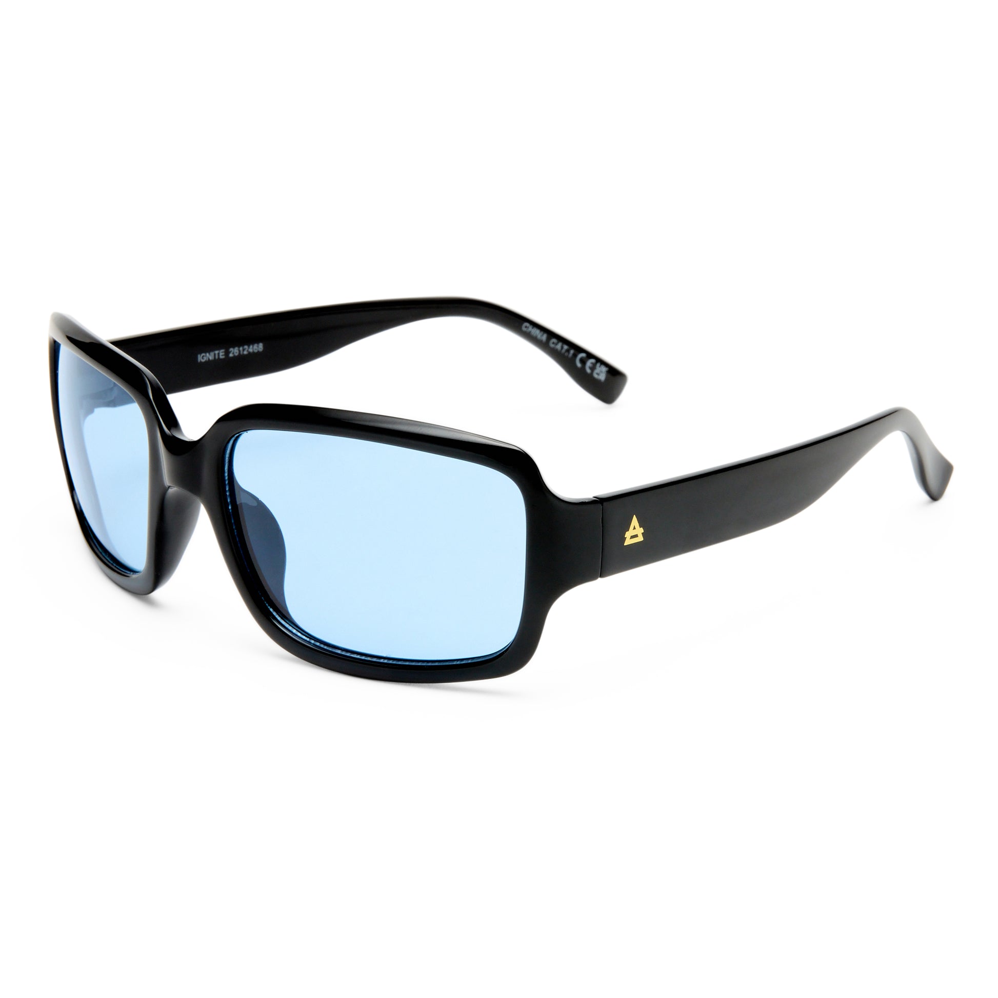 Ignite Black Uni-Sex Wrap Sunglasses | Aire