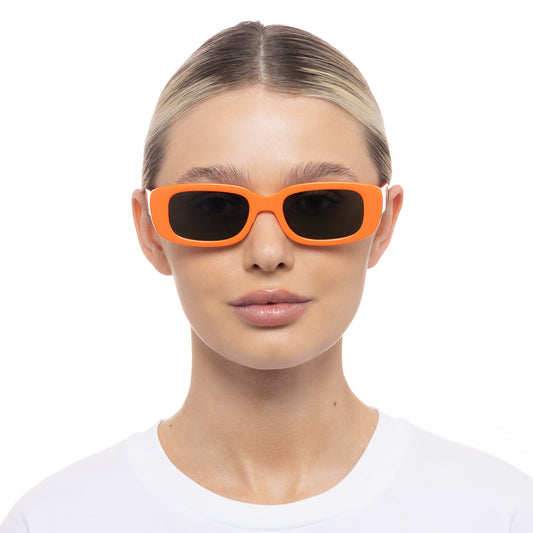 Ceres Neon Orange Uni-Sex Rectangle Sunglasses | Aire