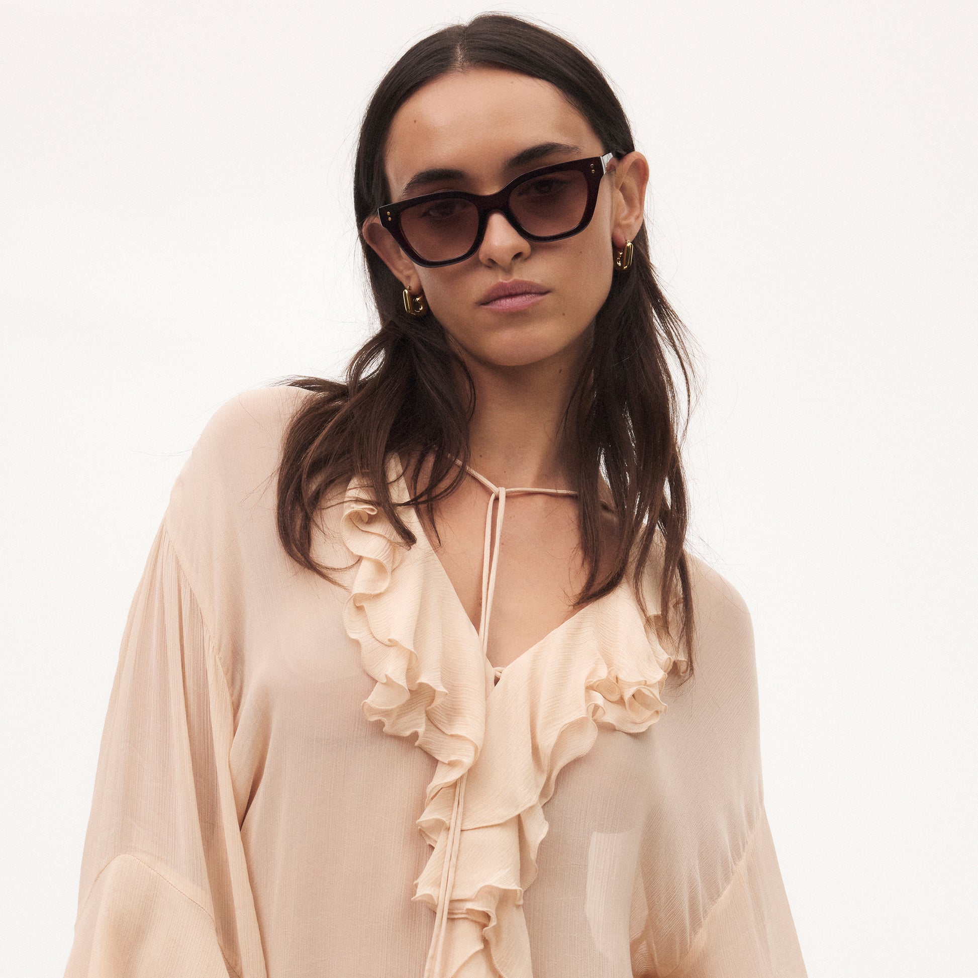 Nightglow Chestnut Female Cat-Eye Sunglasses | Aire