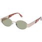 Mars Satin Gold Vintage Tort Uni-Sex Oval Sunglasses | Aire