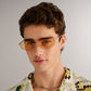 Virgo Gold Uni-Sex Rectangle Sunglasses | Aire