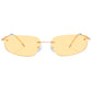 Virgo Gold Uni-Sex Rectangle Sunglasses | Aire