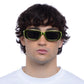 Ceres Lime Chrome Uni-Sex Rectangle Sunglasses | Aire