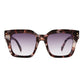 Magnitude Clouded Tort Female Square Sunglasses | Aire