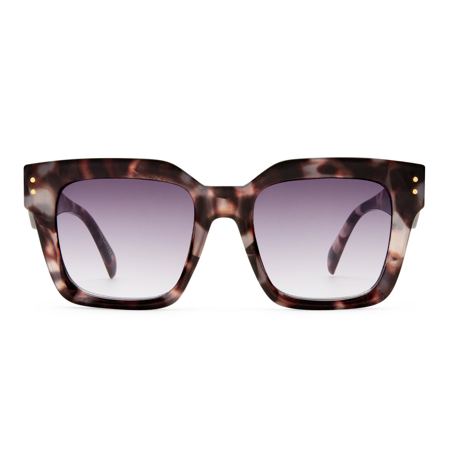 Magnitude Clouded Tort Female Square Sunglasses | Aire