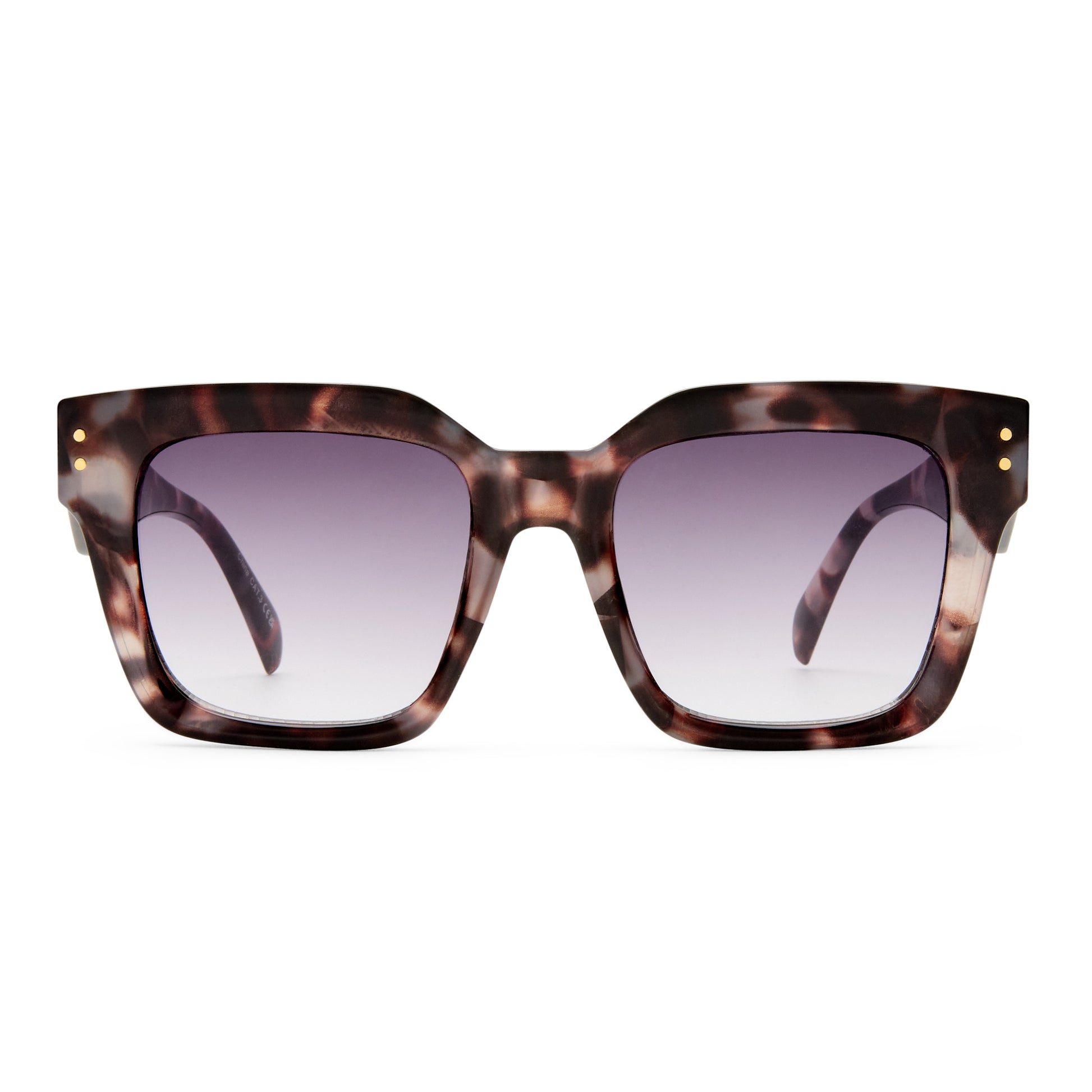 Magnitude Clouded Tort Female Square Sunglasses | Aire