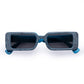 Octans Psychedelic Monochrome Uni-Sex Rectangle Sunglasses | Aire