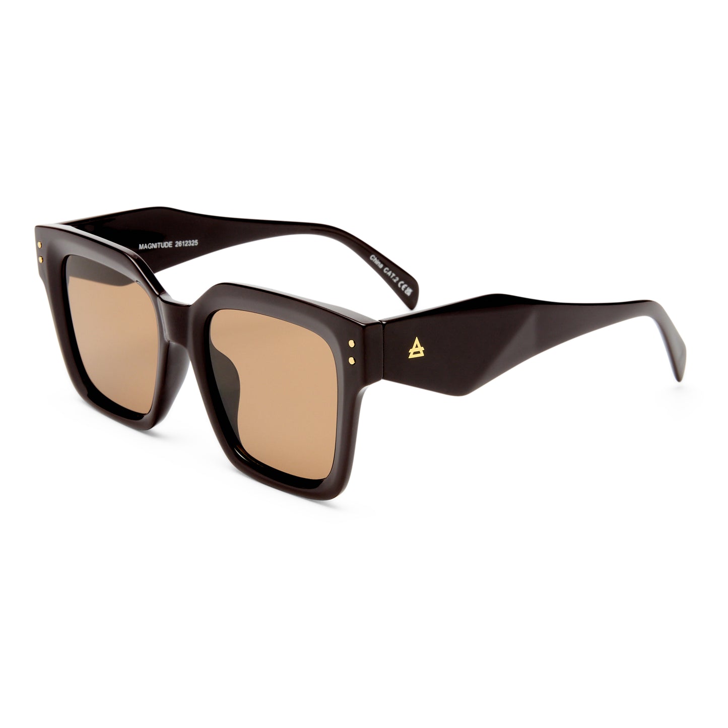 Magnitude Chocolate Female Square Sunglasses | Aire