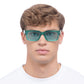 Castor Pine Uni-Sex Rectangle Sunglasses | Aire