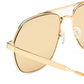 Cosmos Bright Gold Uni-Sex Aviator Sunglasses | Aire