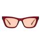 Amplitude Cherry Female Cat-Eye Sunglasses | Aire