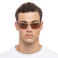 Vega Bright Gold Uni-Sex Wrap Sunglasses | Aire