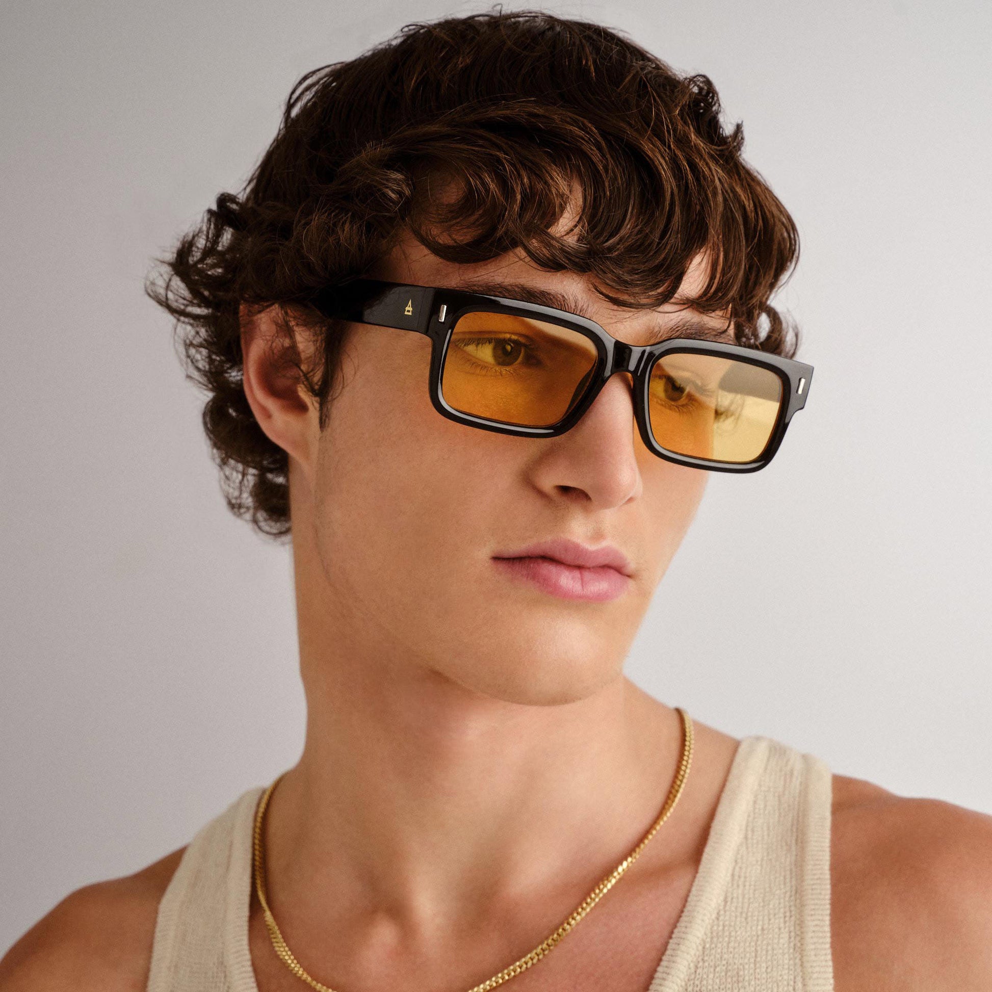 Castor Black Uni-Sex Rectangle Sunglasses | Aire